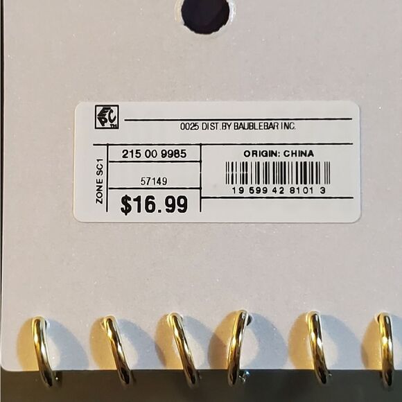 2/$15 Sugarfix by Baublebar Huggie hoops 3 pairs - Picture 2 of 3